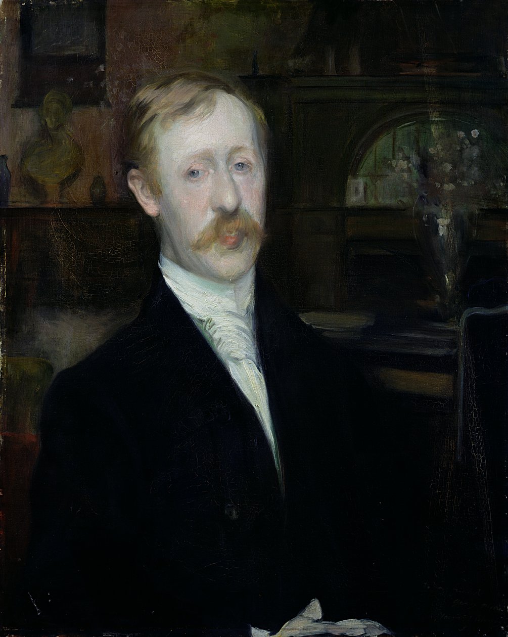 ジョージ・ムーアの肖像（1852-1933） 作： ジャック・エミール・ブランシュ