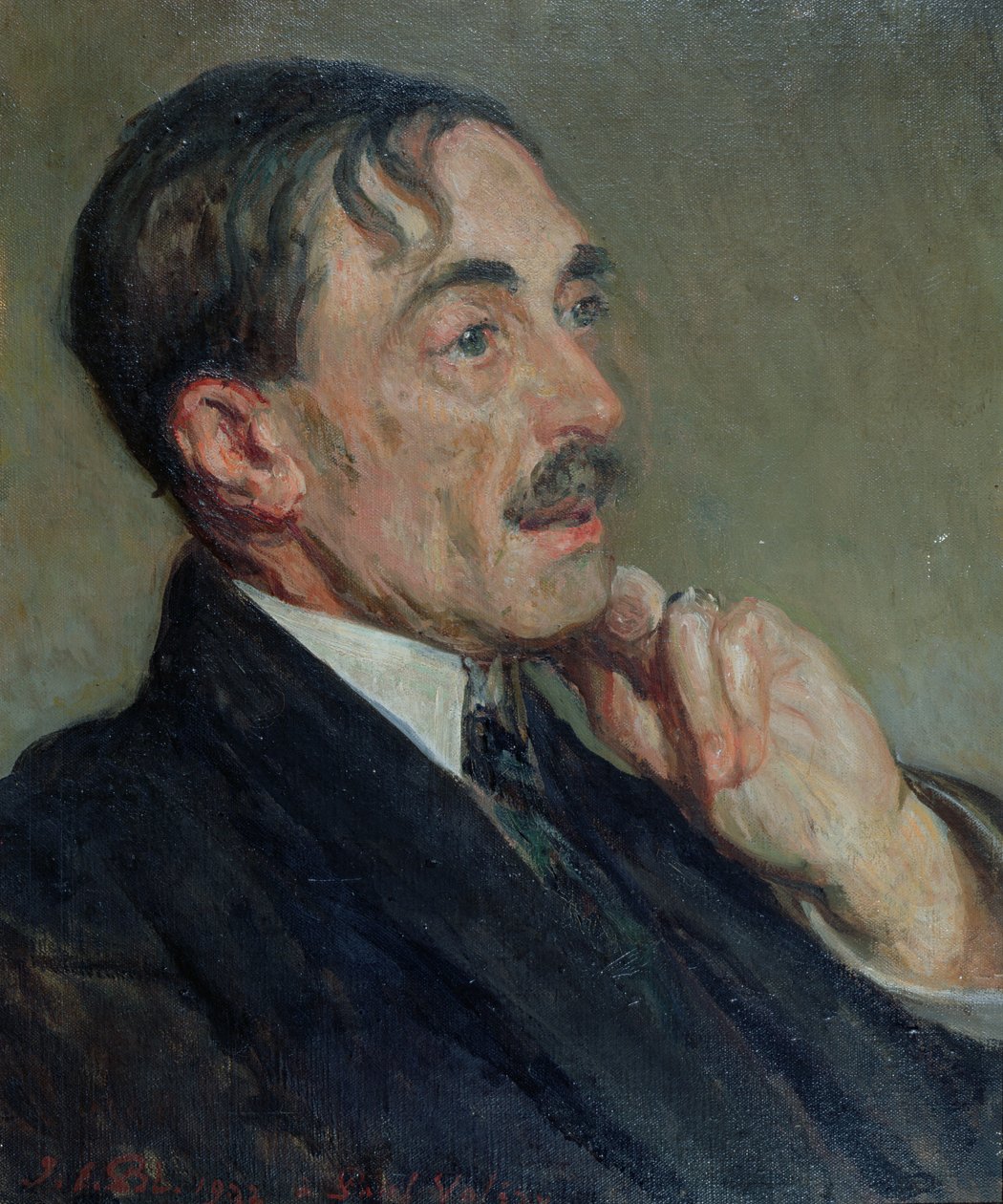 ポール・ヴァレリーの肖像、1923 作： ジャック・エミール・ブランシュ