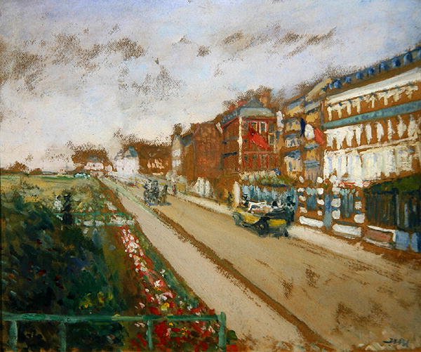 ディエップ, c.1920 (油彩・キャンバス) 作： ジャック・エミール・ブランシュ