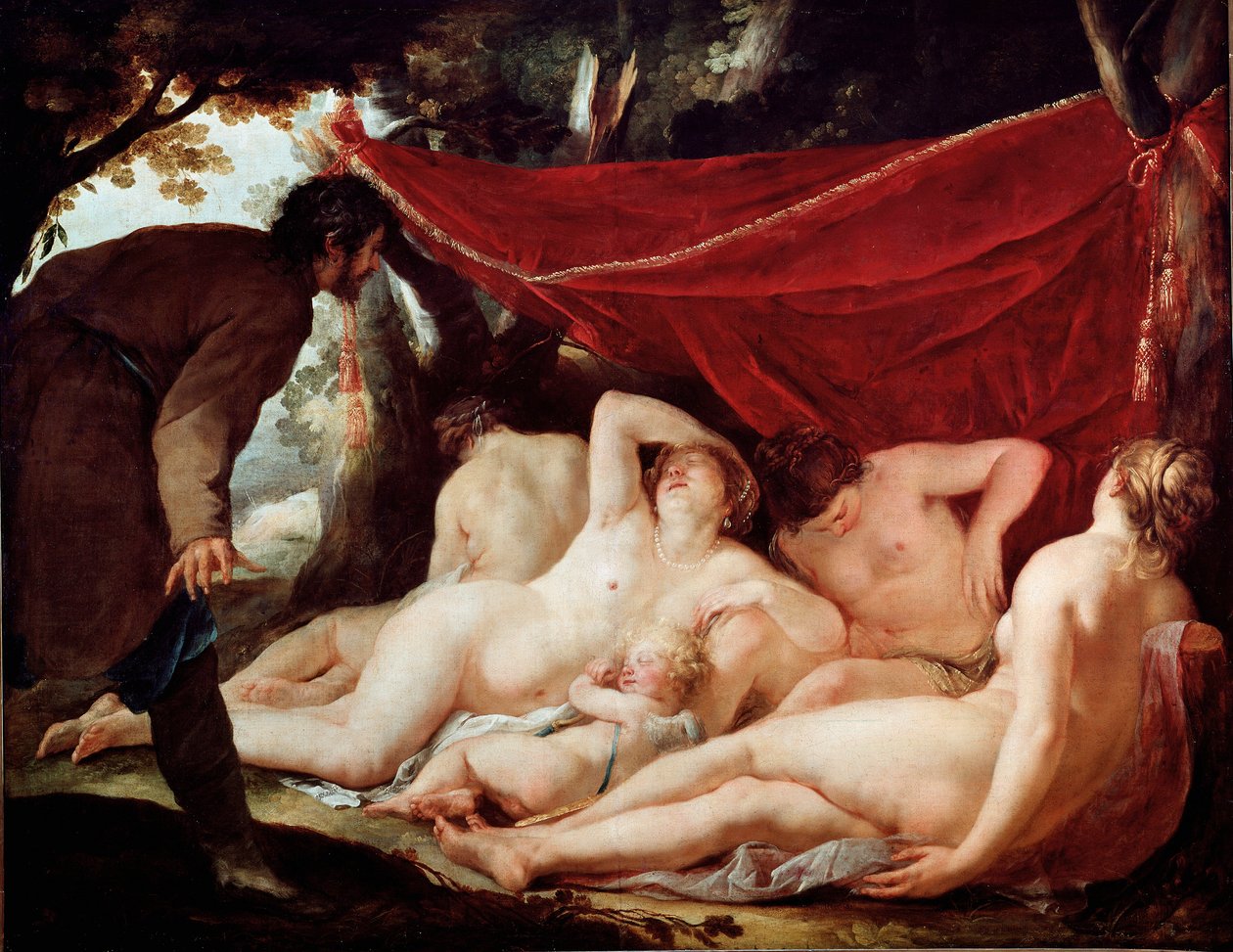 来て、死人に驚くグレイセスたち。ジャック・ブランシャール(1600-1638)の絵画。薄さ：170x218cm。ルーヴル美術館 作： ジャック・ブランチャード