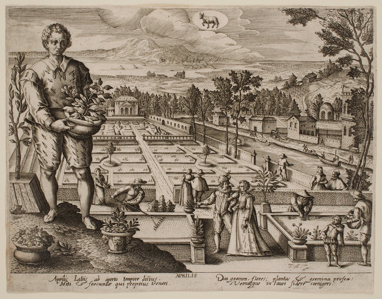 「月」シリーズより『4月』 作： ジャック・カロ