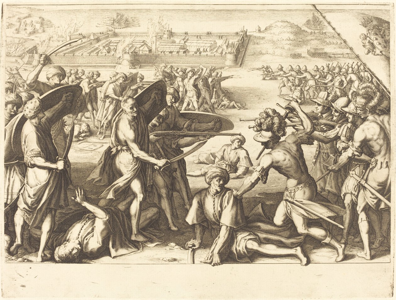 骨の外側砦への攻撃、c。 1614年。 作： ジャック・カロ