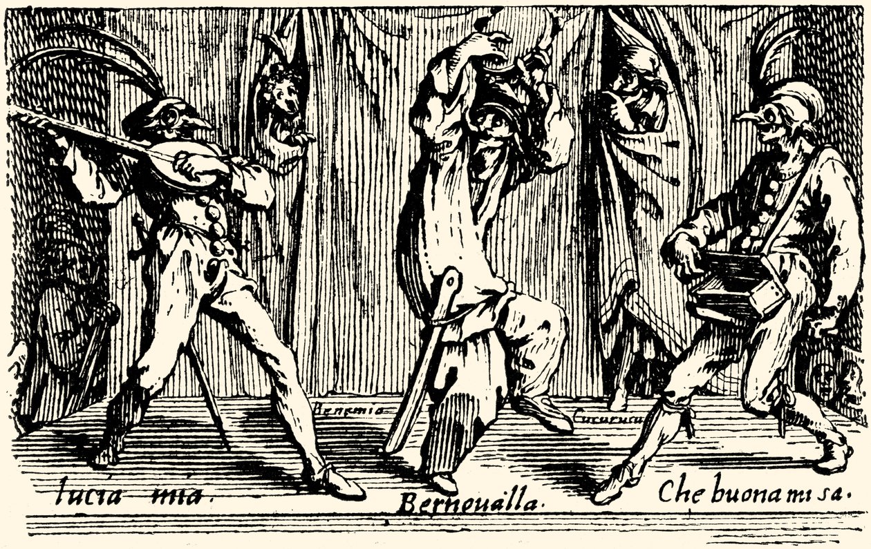 Balli di Sfessania - Jacomo Callotの銅版画より。 作： ジャック・カロ
