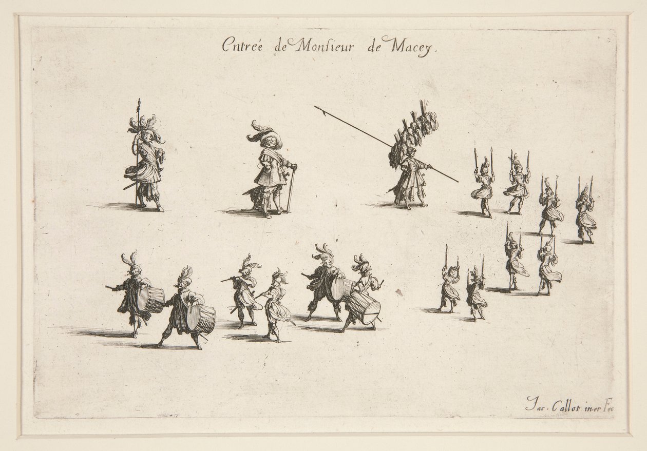 戦闘？ La Barri?re、M. de Macey の入り口 作： ジャック・カロ