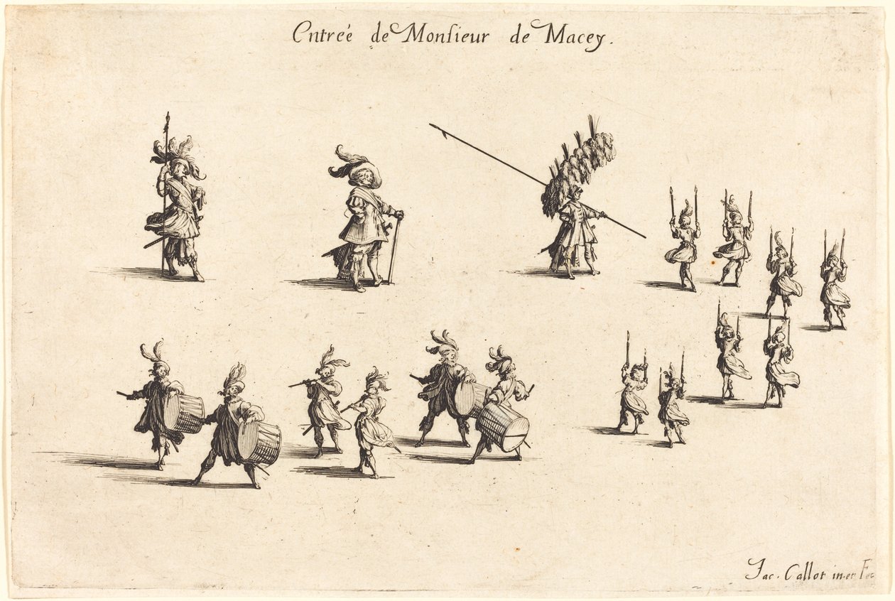 M. de Macey の入場、1627 年。 作： ジャック・カロ