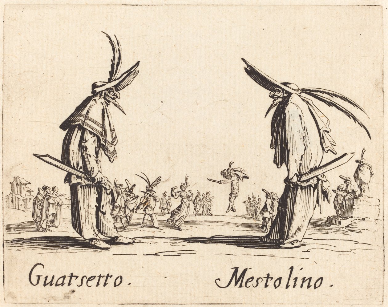 Guatsetto and Ladle, c. 1622年。 作： ジャック・カロ