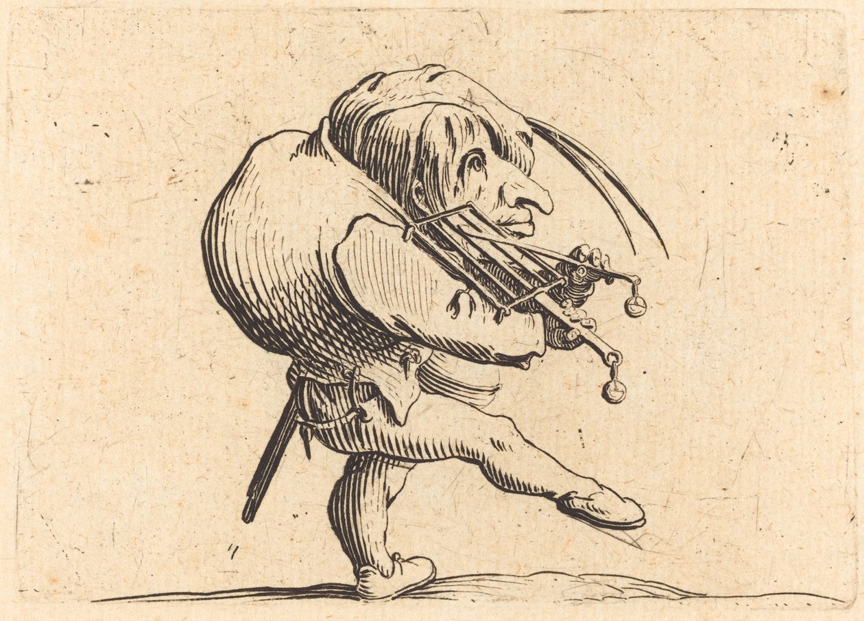 グリルをこする男、c。 1622年。 作： ジャック・カロ