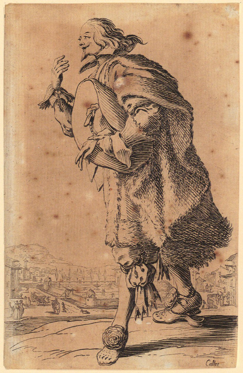 Mann streicht wie Geigenspieler über Grillrost, Blatt 19 der Folge "Die Zwerge" 作： ジャック・カロ