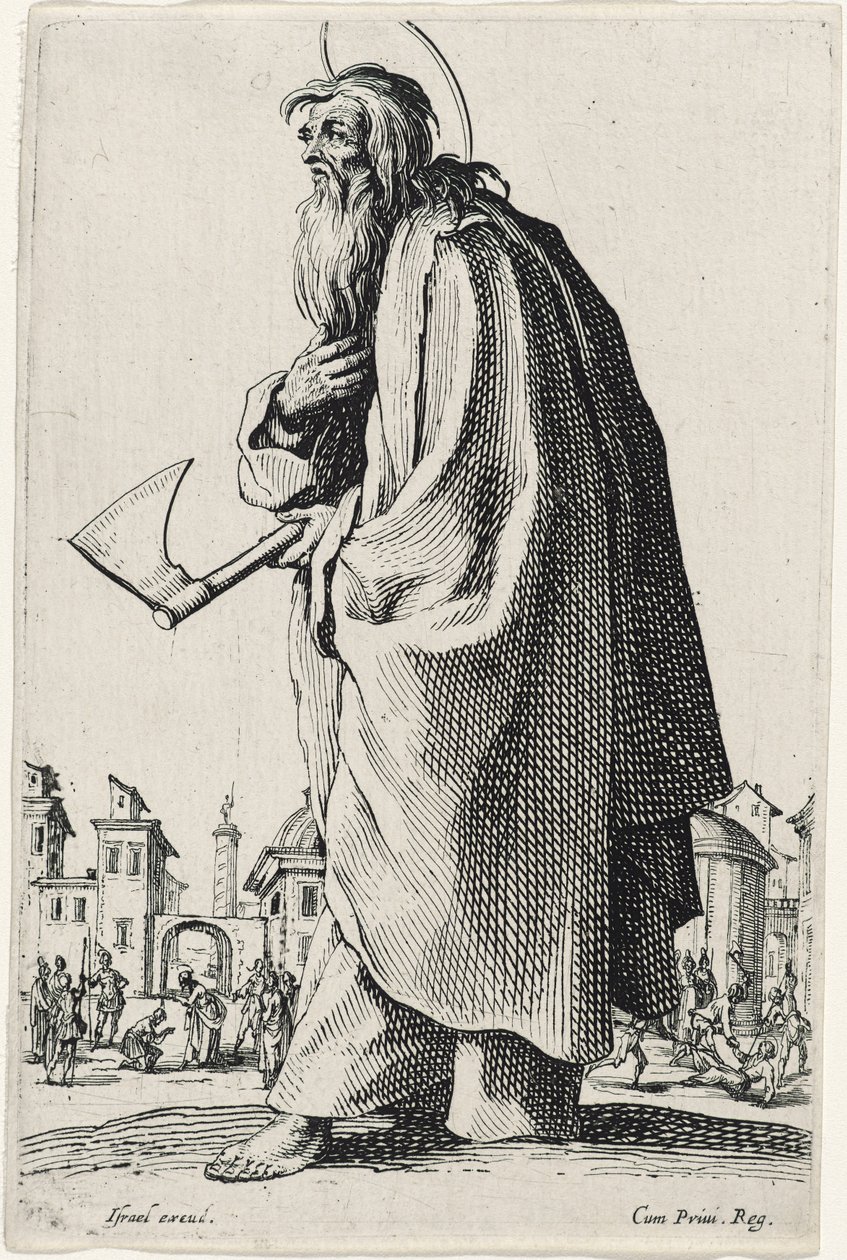 Les GrandsApôtres（The Large Apostles）の聖タデウスまたは聖ユダ、1631年 作： ジャック・カロ