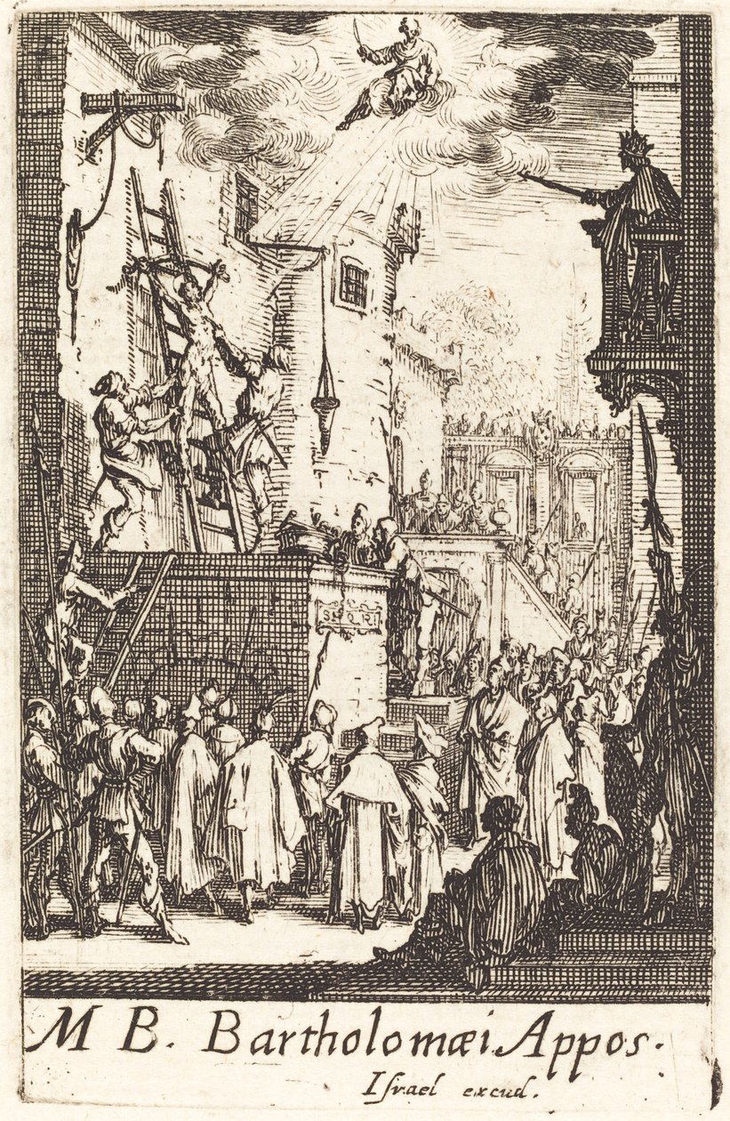 聖バーソロミューの殉教、c。 16341635。 作： ジャック・カロ