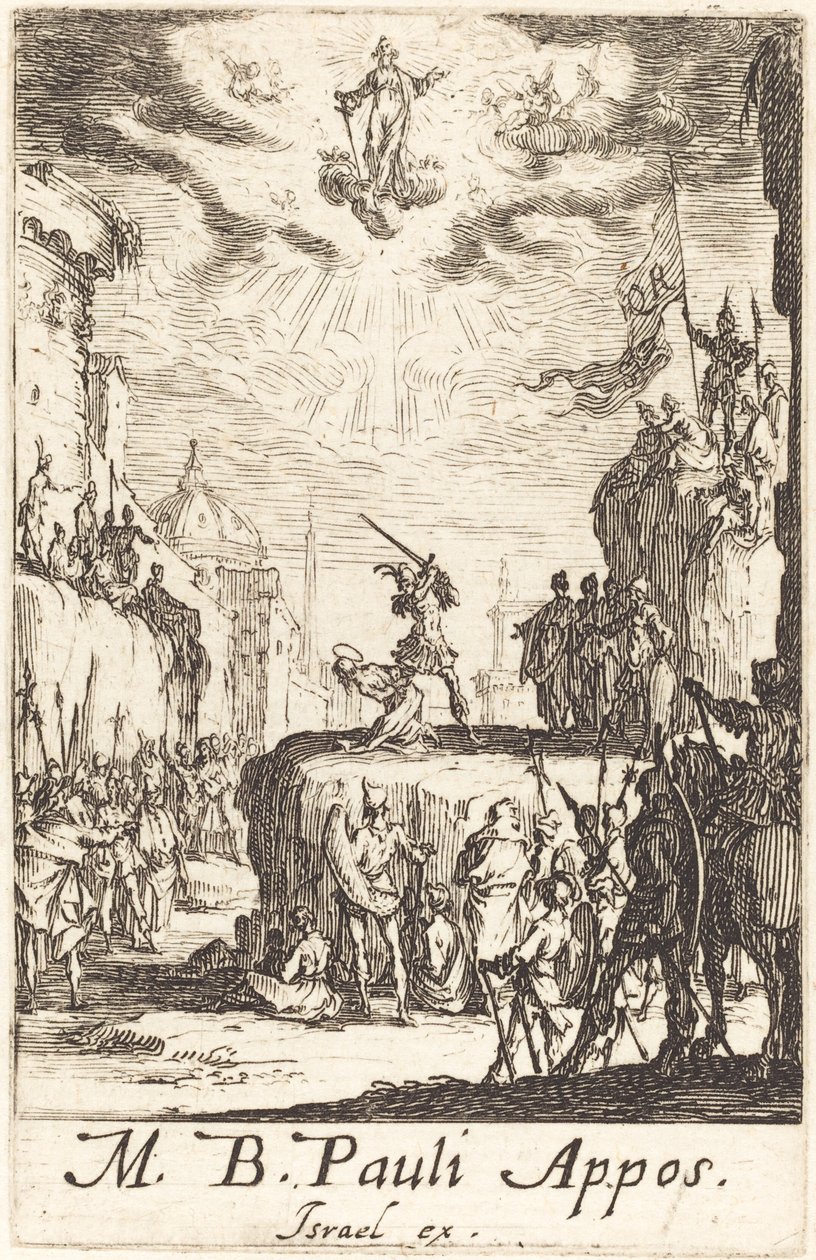 聖パウロの殉教、c。 16341635。 作： ジャック・カロ