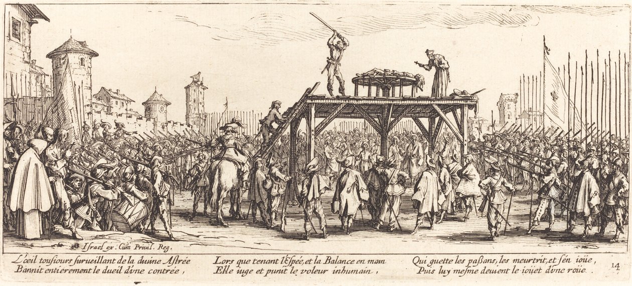 ホイール、c。 1633年。 作： ジャック・カロ