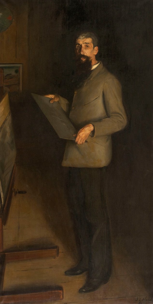アンリ・ゲラールの肖像（1889年）。 作： ジャック・エミール・ブランシュ