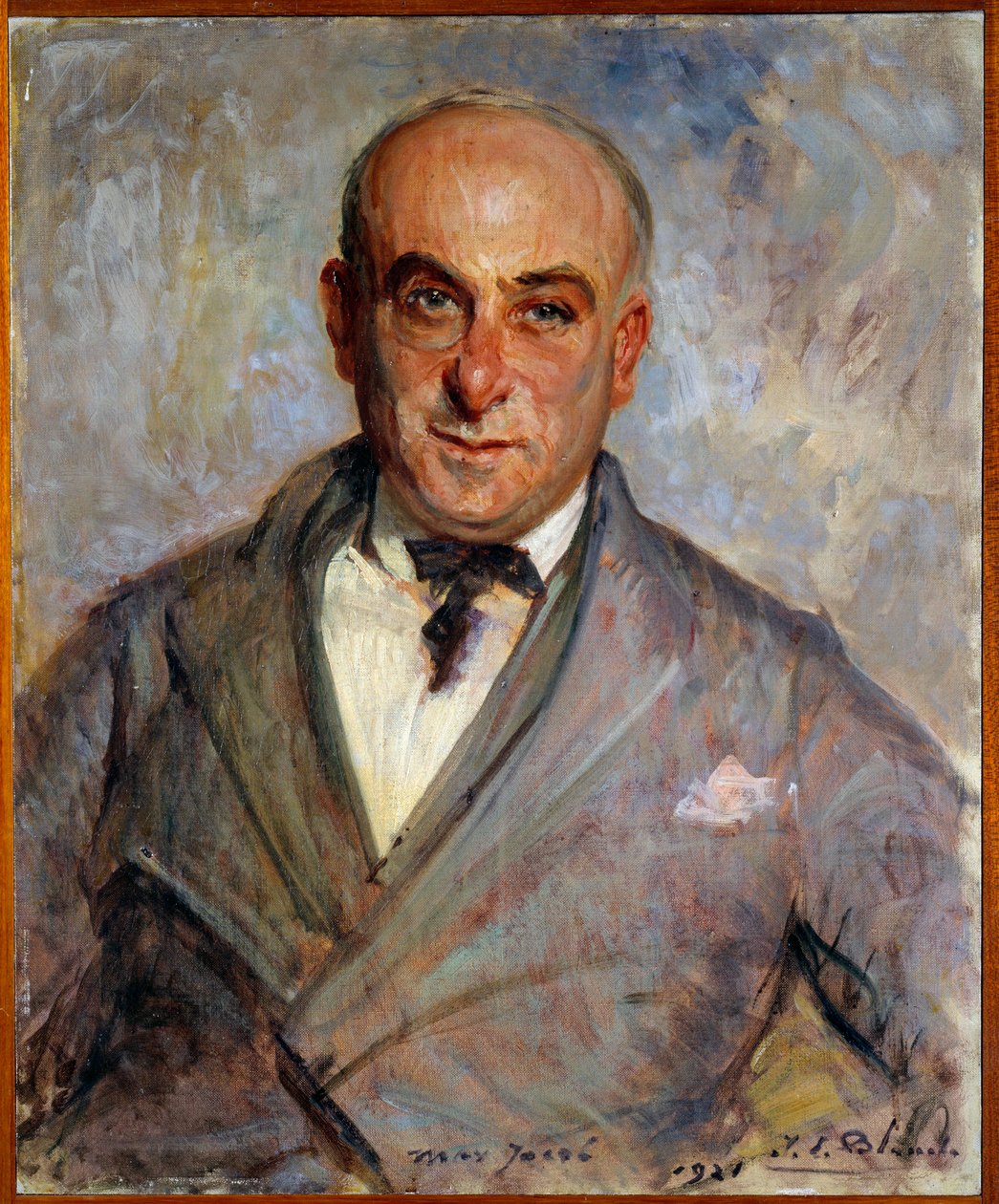マックス・ジャコブ（1876-1944）の肖像 フランスの詩人 ジャック・エミール（Jacques-Emile）・ブランシュ（1861-1942）の絵画 作： ジャック・エミール・ブランシュ