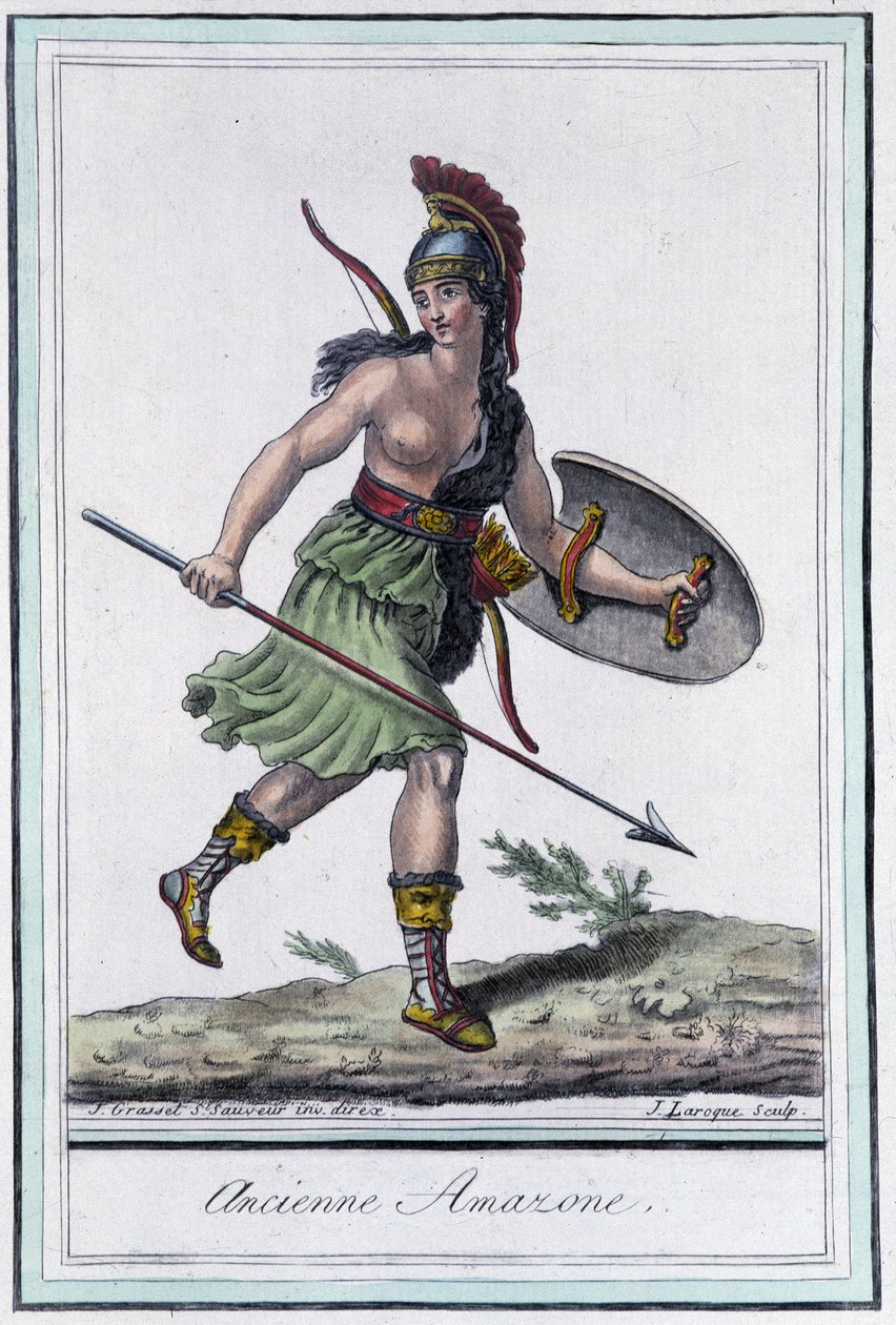 アンシエンヌ・アマゾン - グラッセ・サン・ソーヴル編『旅の百科事典』（1796年）より 作： ジャック・グラッセ・ド・サンソヴール