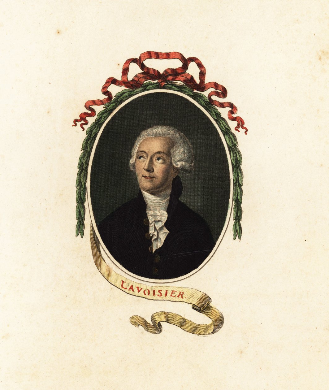 Antoine Lavoisier、フランスの化学者、経済学者、貴族.1805 (彫刻) 作： ジャックルイ（後）デビッド