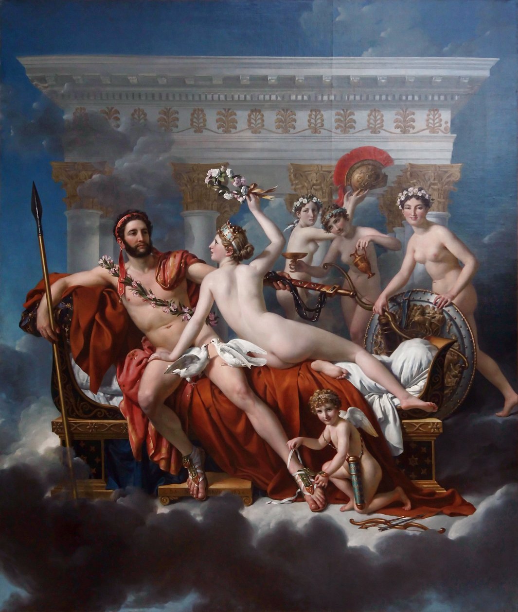 フランス語： Mars désarmé par Vénus 金星に武装解除される火星 作： ジャック・ルイス・デビッド