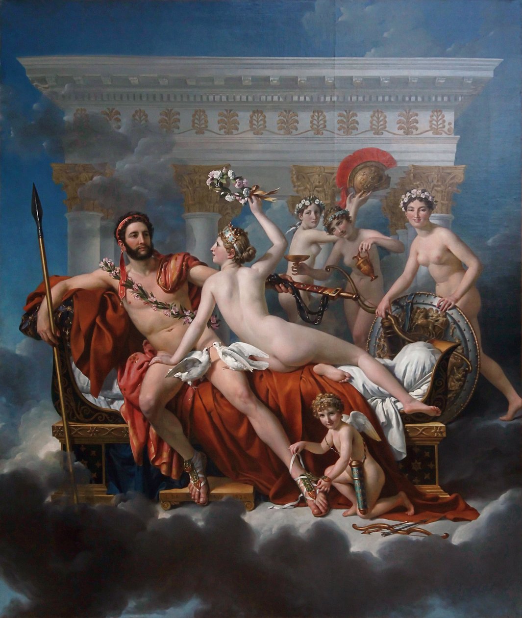 フランス語： Mars désarmé par Vénus 金星に武装解除される火星 作： ジャック・ルイス・デビッド