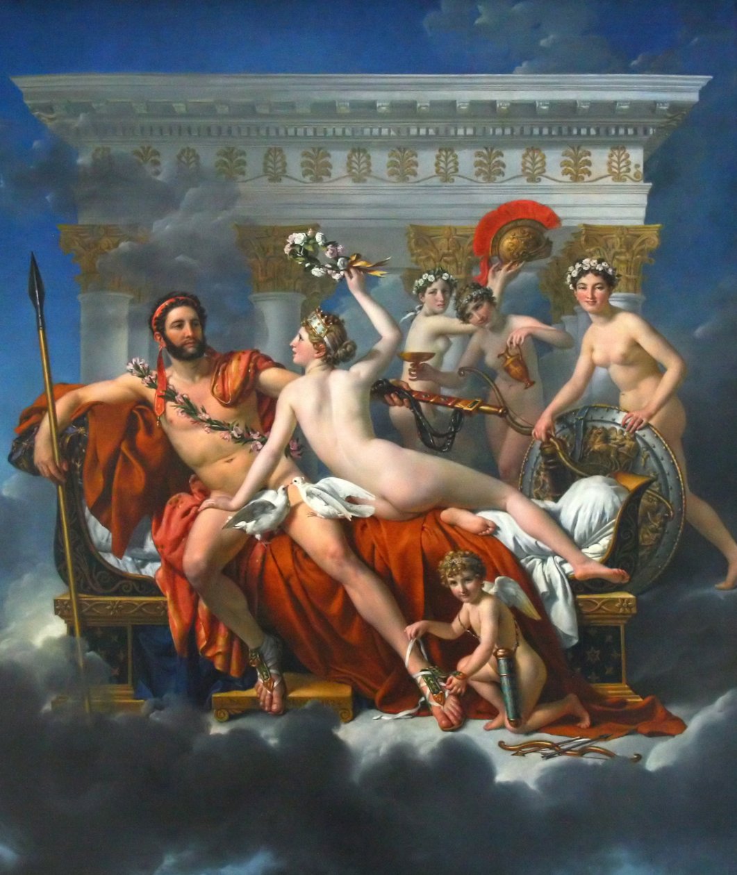 フランス語： Mars désarmé par Vénus 金星に武装解除された火星 作： ジャック・ルイス・デビッド