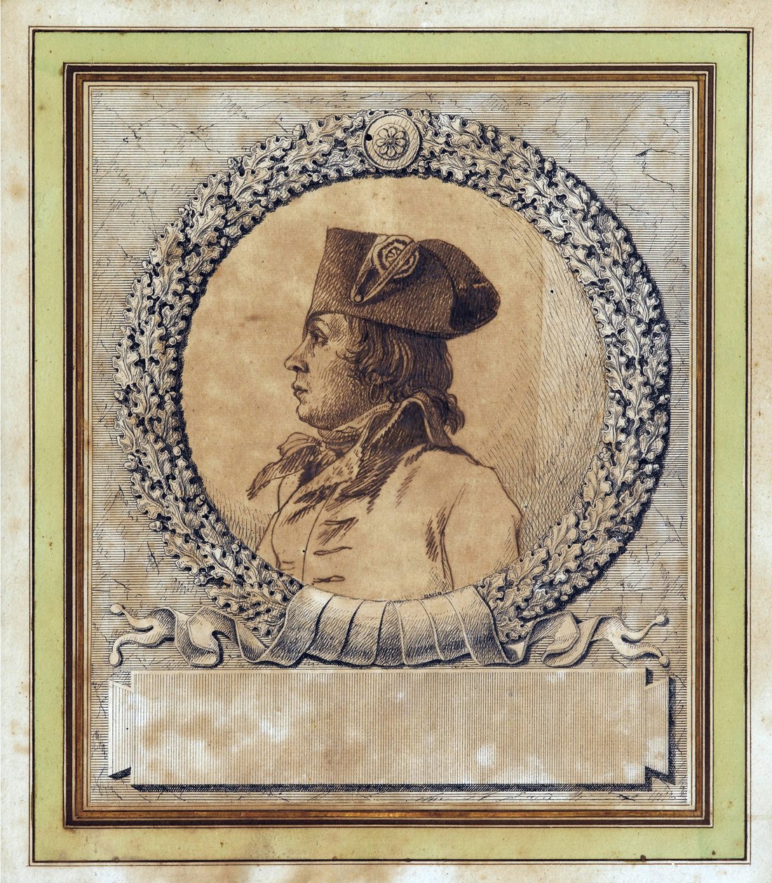 Philippe Francois Joseph Le Bas - Jacques Louis David（1748-1825）によるPhilippe-Francois-Joseph Le Bas（1764-1794）の肖像、1793年頃 - ペン、筆、墨、紙、D 15,2 - Private Collection 作： ジャック・ルイス・デビッド