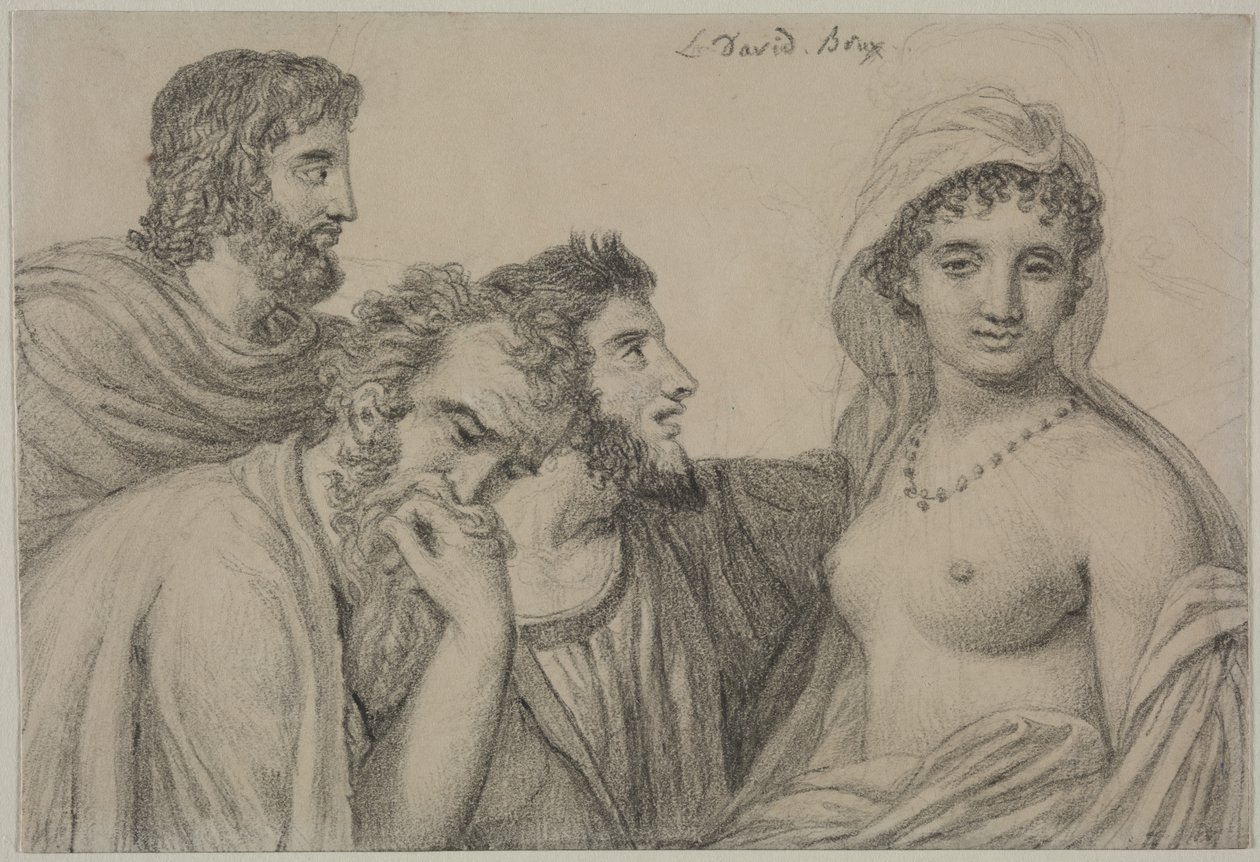 裁判官の前のフリネc。 1816-1820。 作： ジャック・ルイス・デビッド
