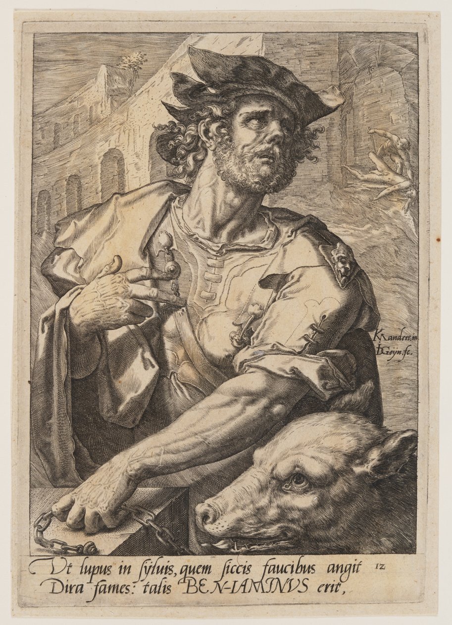 ヤコブの12人の息子』より「ベンヤミン 作： Jacques de Gheyn II
