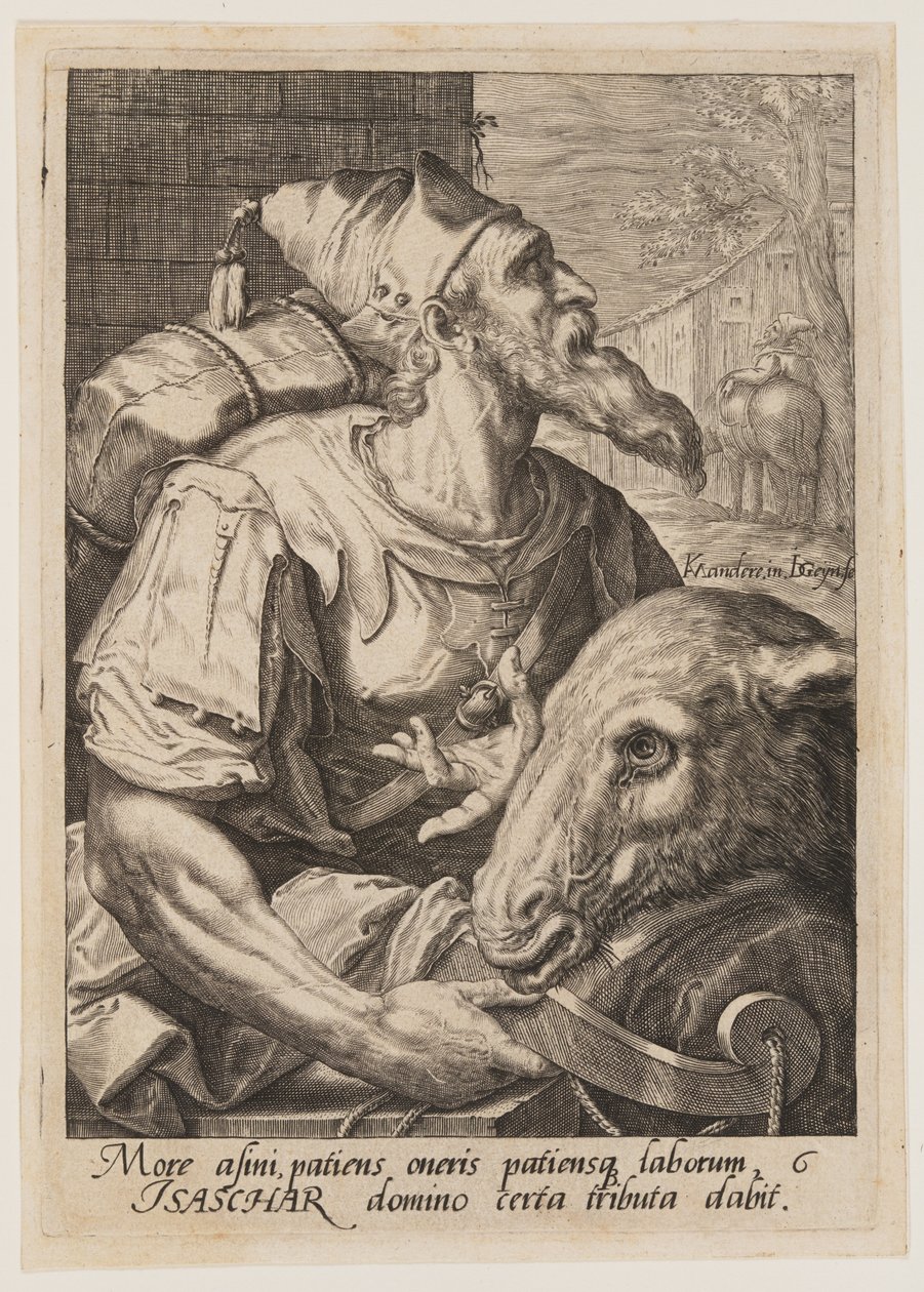 ヤコブの12人の息子』より「イッサカル 作： Jacques de Gheyn II