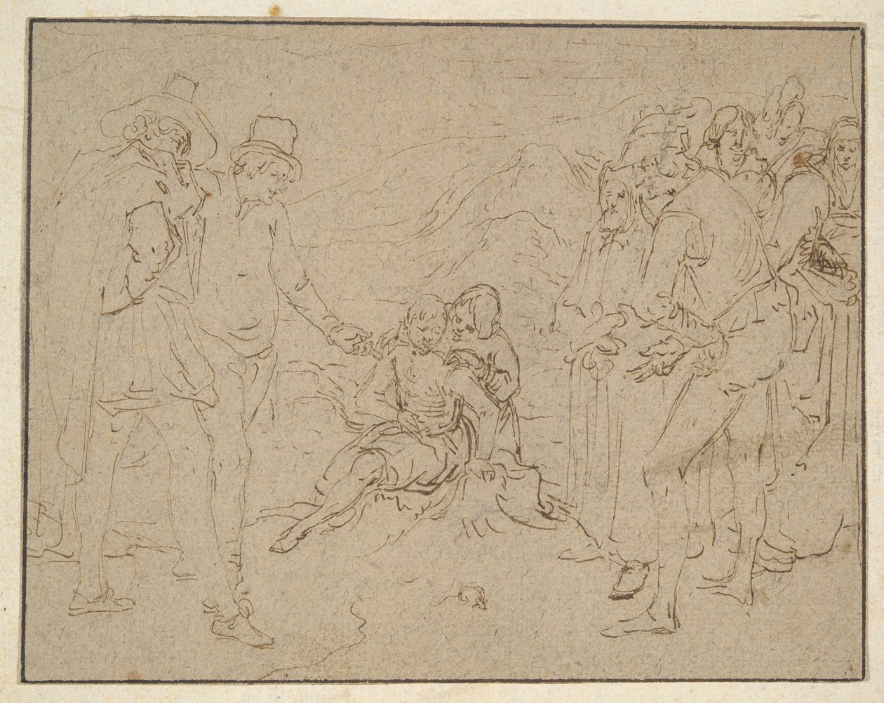 友達に試された糞山での仕事 作： Jacques de Gheyn II