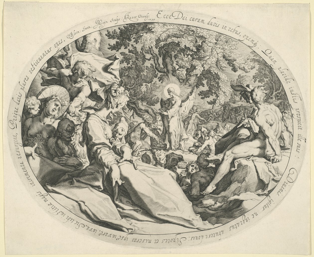 五つのパンの奇跡 作： Jacques de Gheyn II