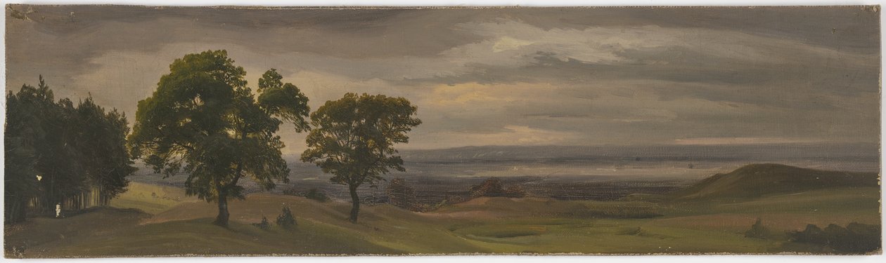 夕暮れの草原風景 作： ヤコブ・ベッカー