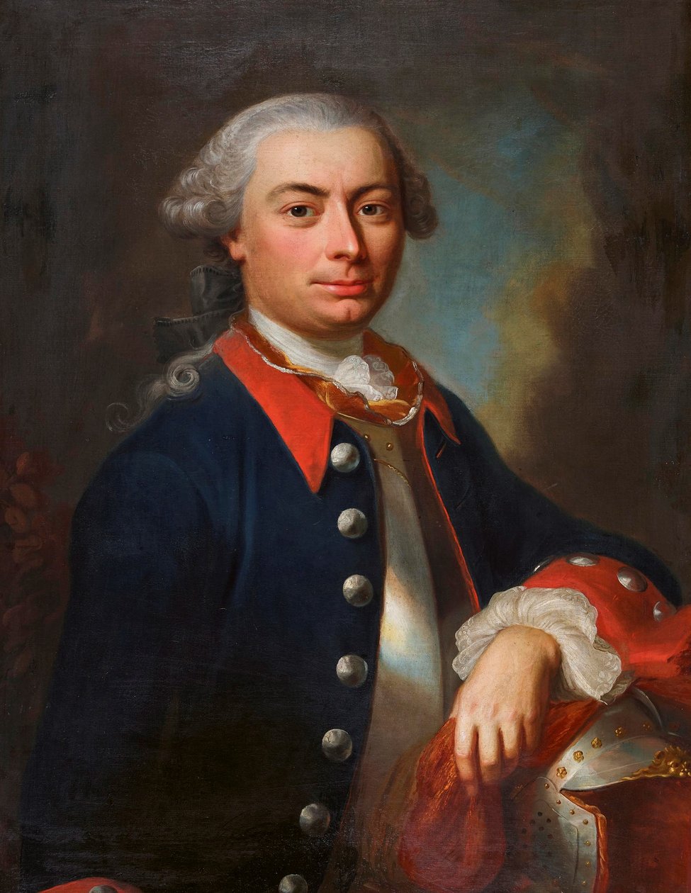 フリードリヒ・フォン・ルテルナウ（1727-1797）の肖像。 作： ヤコブ・エマヌエル・ハンドマン