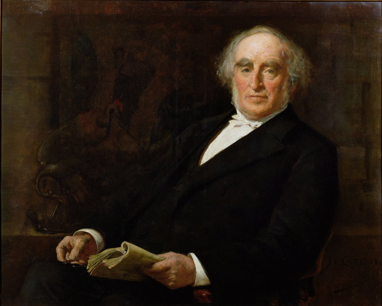 James Legge教授の肖像（1815-97）初代オックスフォード中国人教授、コーパスクリスティ大学メンバー、オックスフォード 作： ジェームズ・エルダー・クリスティ