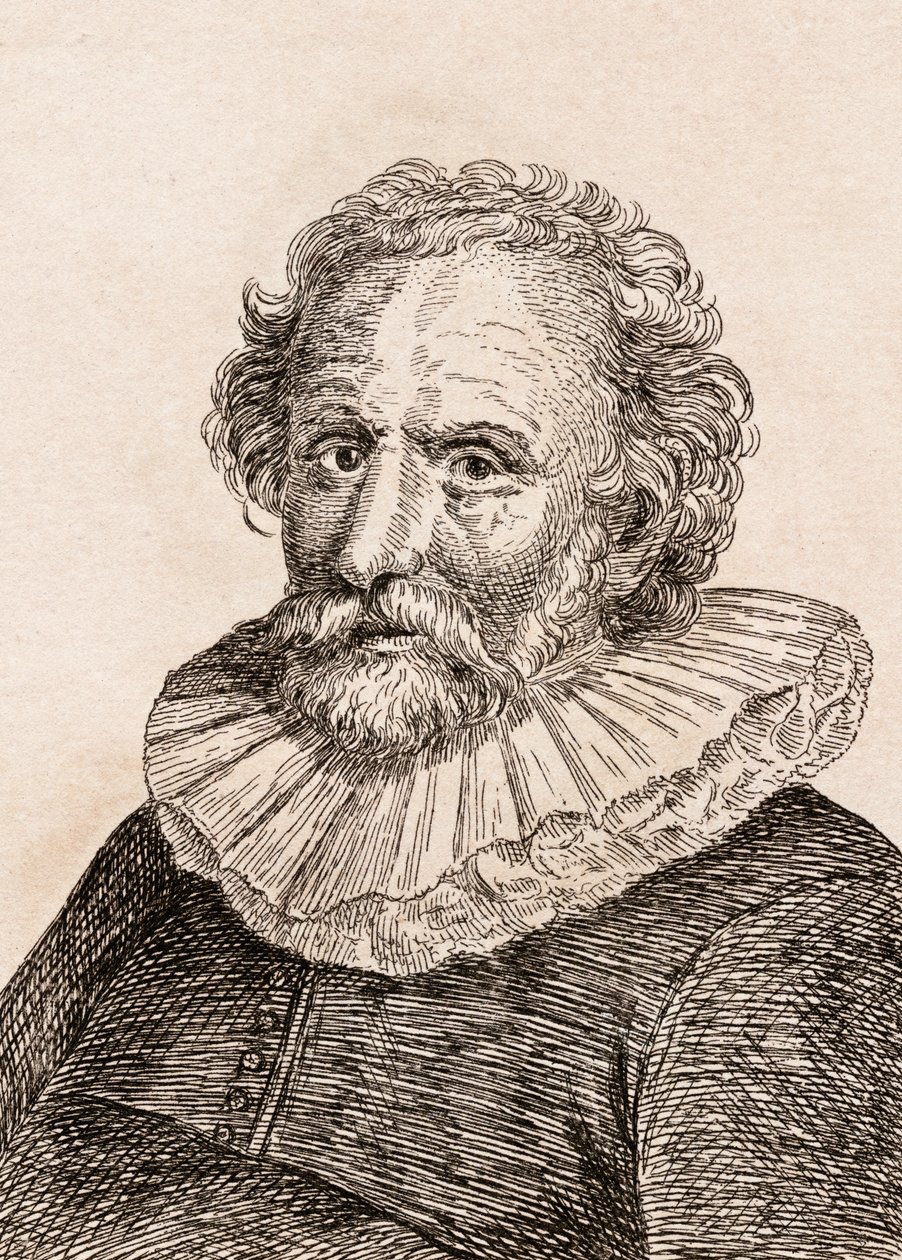 アブラハム・ブローマート、「本物のオリジナルからの有名な画家の75の肖像画」のイラスト、1817年にロンドンで公開 作： ジェームズ・ガーティン