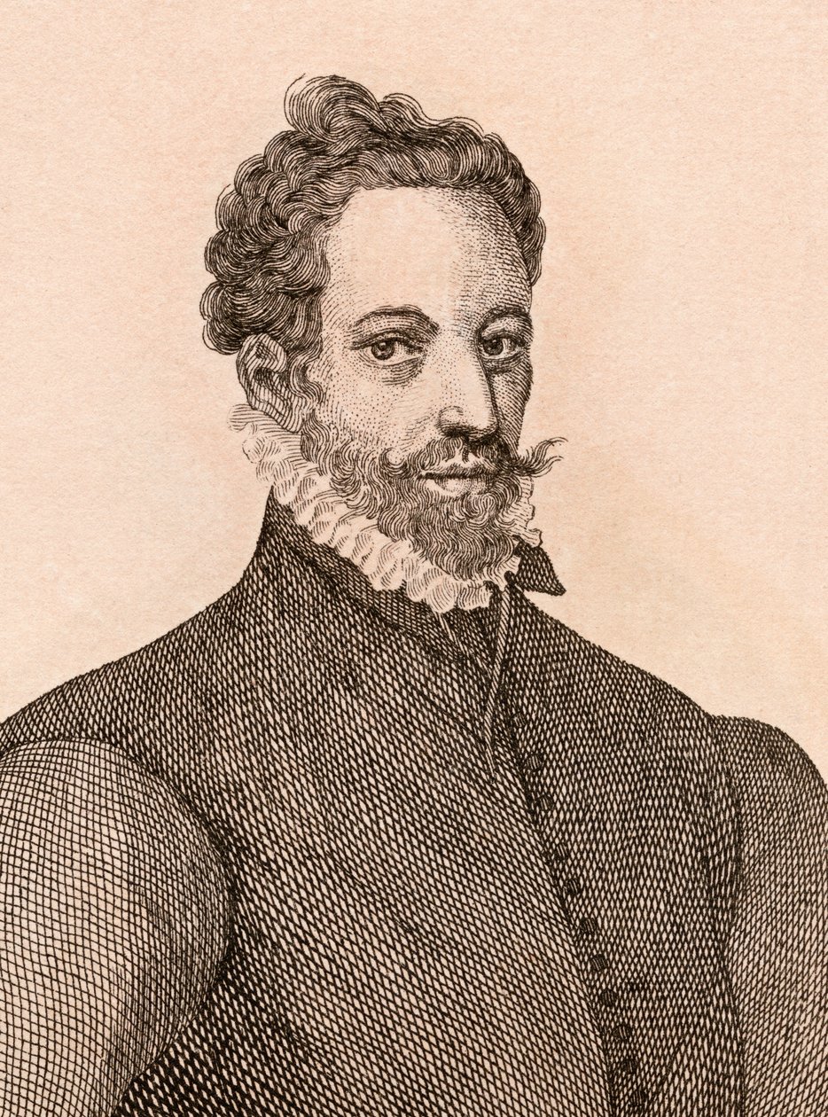 Anthonis Mor van Dashorst、「本物のオリジナルからの有名な画家の75の肖像画」のイラスト、1817年にロンドンで出版 作： ジェームズ・ガーティン
