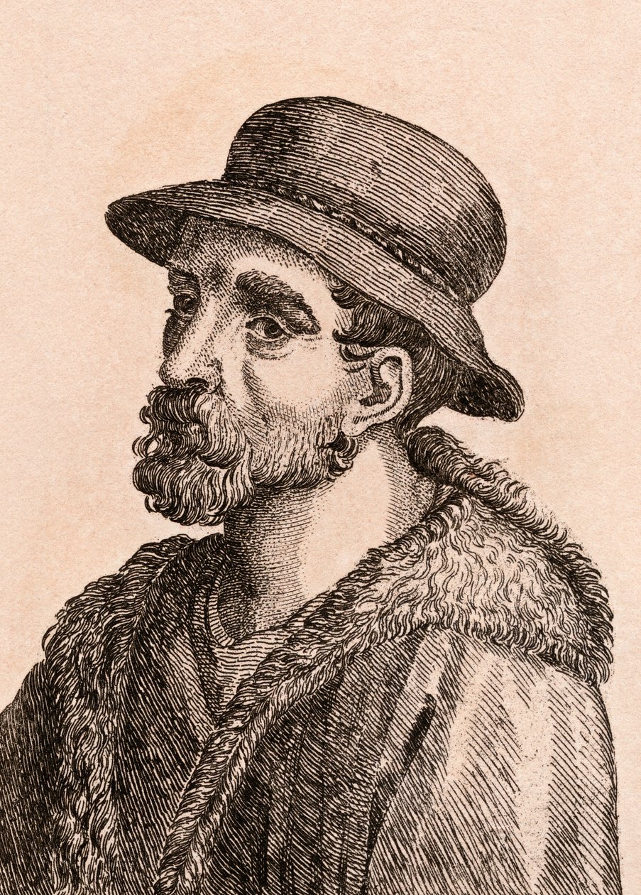 ジョヴァンニダウーディネ、1817年にロンドンで出版された「75の肖像画Authentic Painters From Authentic Originals」からのイラスト 作： ジェームズ・ガーティン