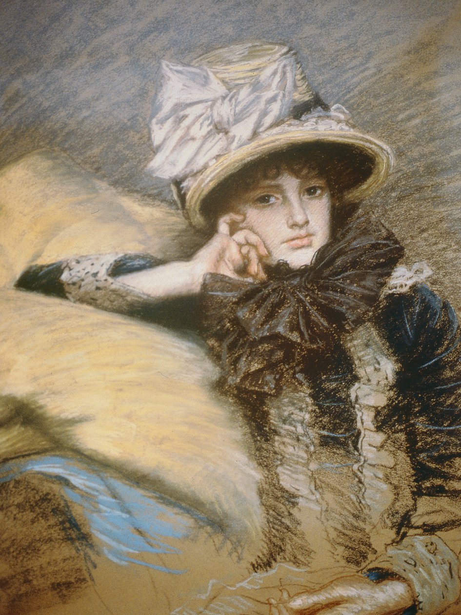 ベルト、1882-3（紙にパステル） 作： ジェームズ・ジャック・ジョセフ・ティソ