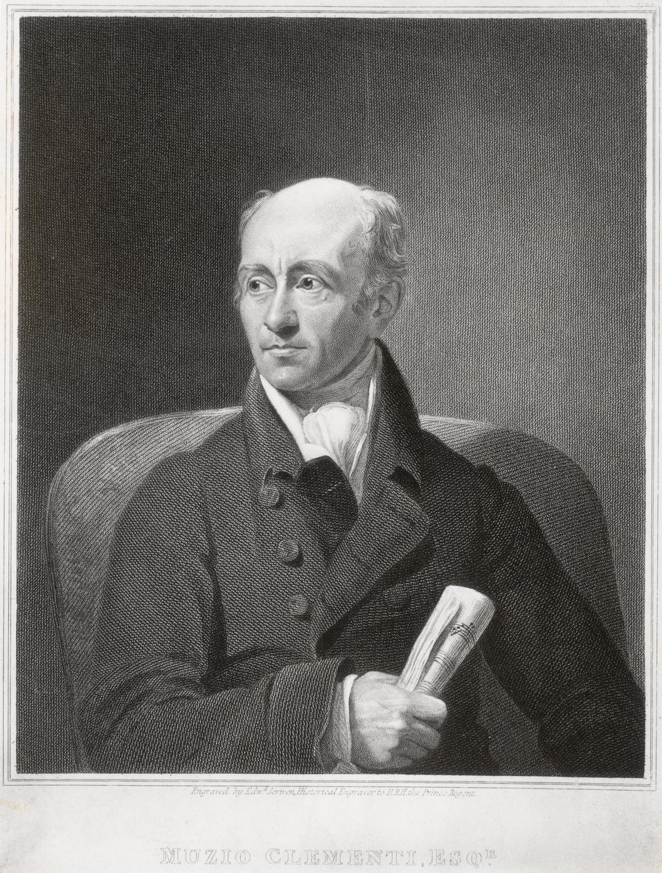Muzio Clementi（1752-1832）、イタリアのピアニスト兼作曲家、エドワードスクリーベン（1775-1841）によって彫刻 作： ジェームス・ロンズデール