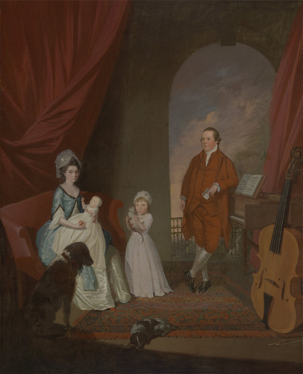 家族グループ、c.1774-80 作： ジェームズ・ミラー