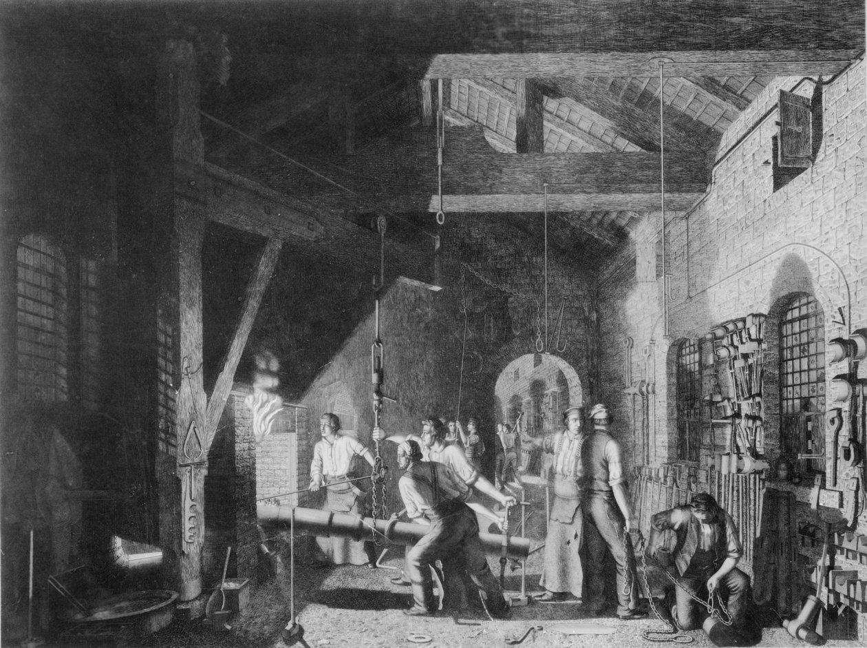フォージ、1859 作： ジェームス・シャープルズ