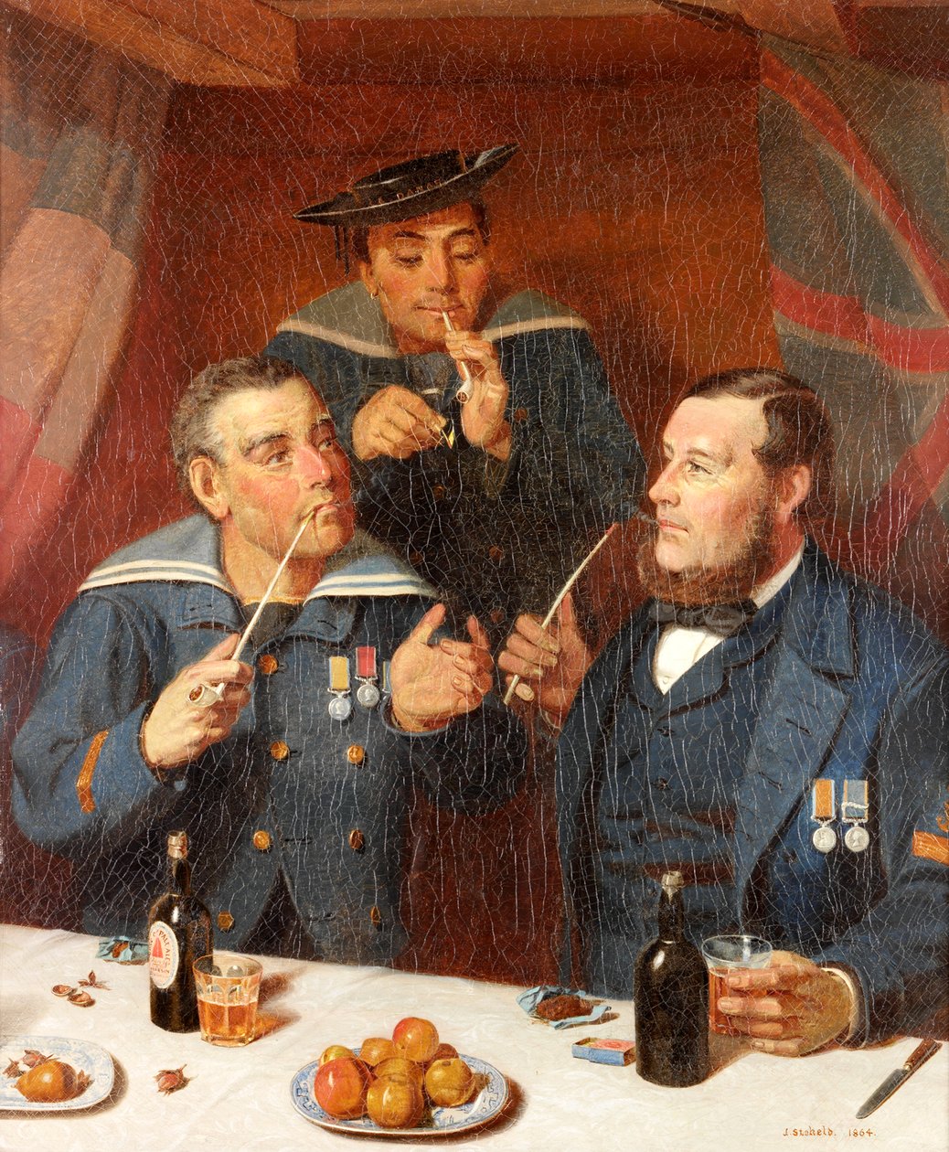 平和のパイプ、1864 作： ジェームス・ストークルド