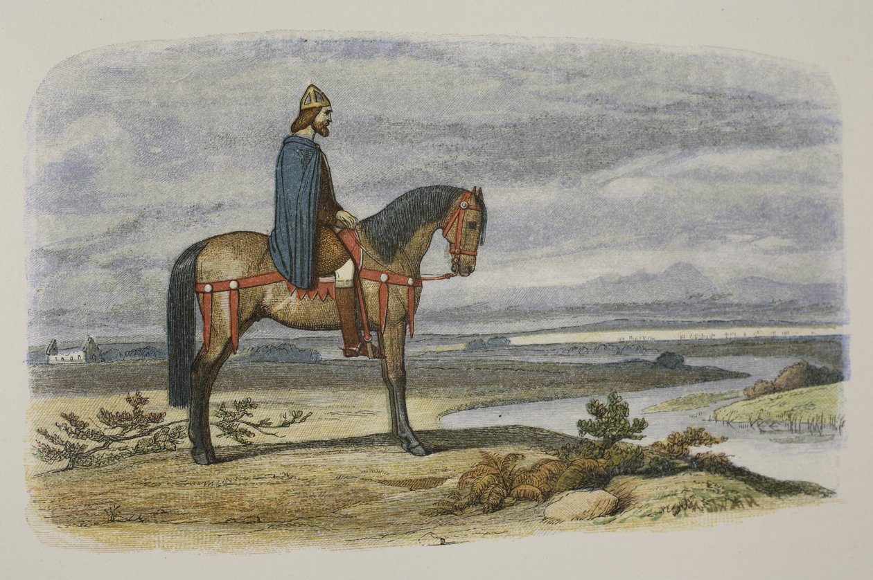 アルフレッド国王は、紀元前55年のイギリスのクロニクルからパブ1485年までのデンマークの艦隊、西暦892年の捕獲を計画しています。ロンドン、1863 作： ジェームズ・ウィリアム・エドマンド・ドイル