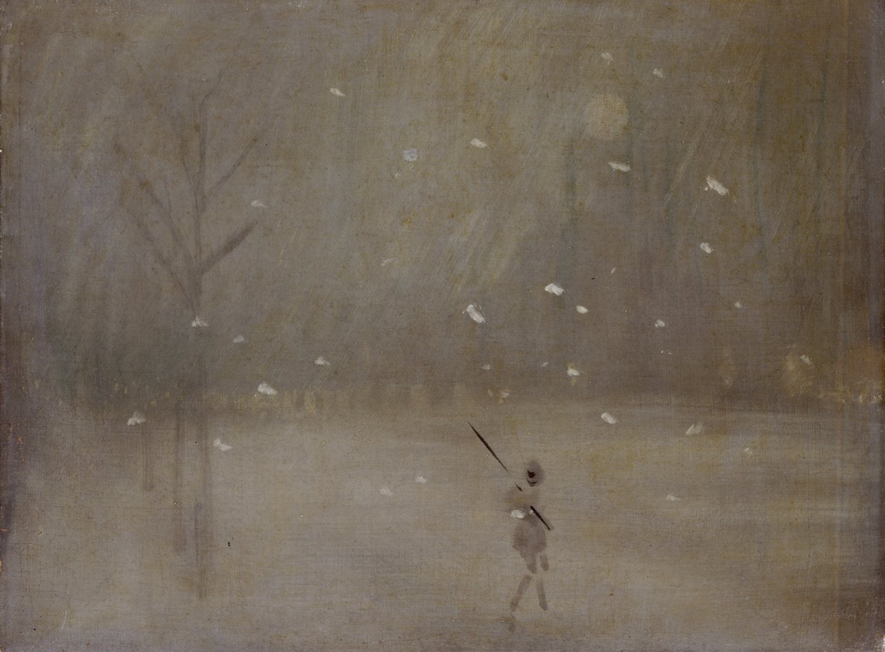 吹雪（キャンバスに油彩） 作： ジェームズ・アボット・マクニール（後）ウィスラー