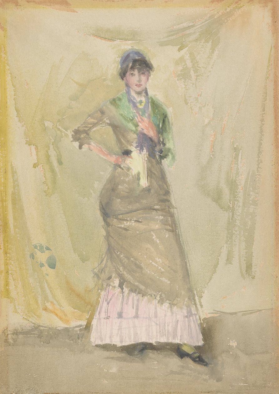 緑のメモ、1883-1884。 作： ジェームズ・アボット・マクニール・ウィスラー