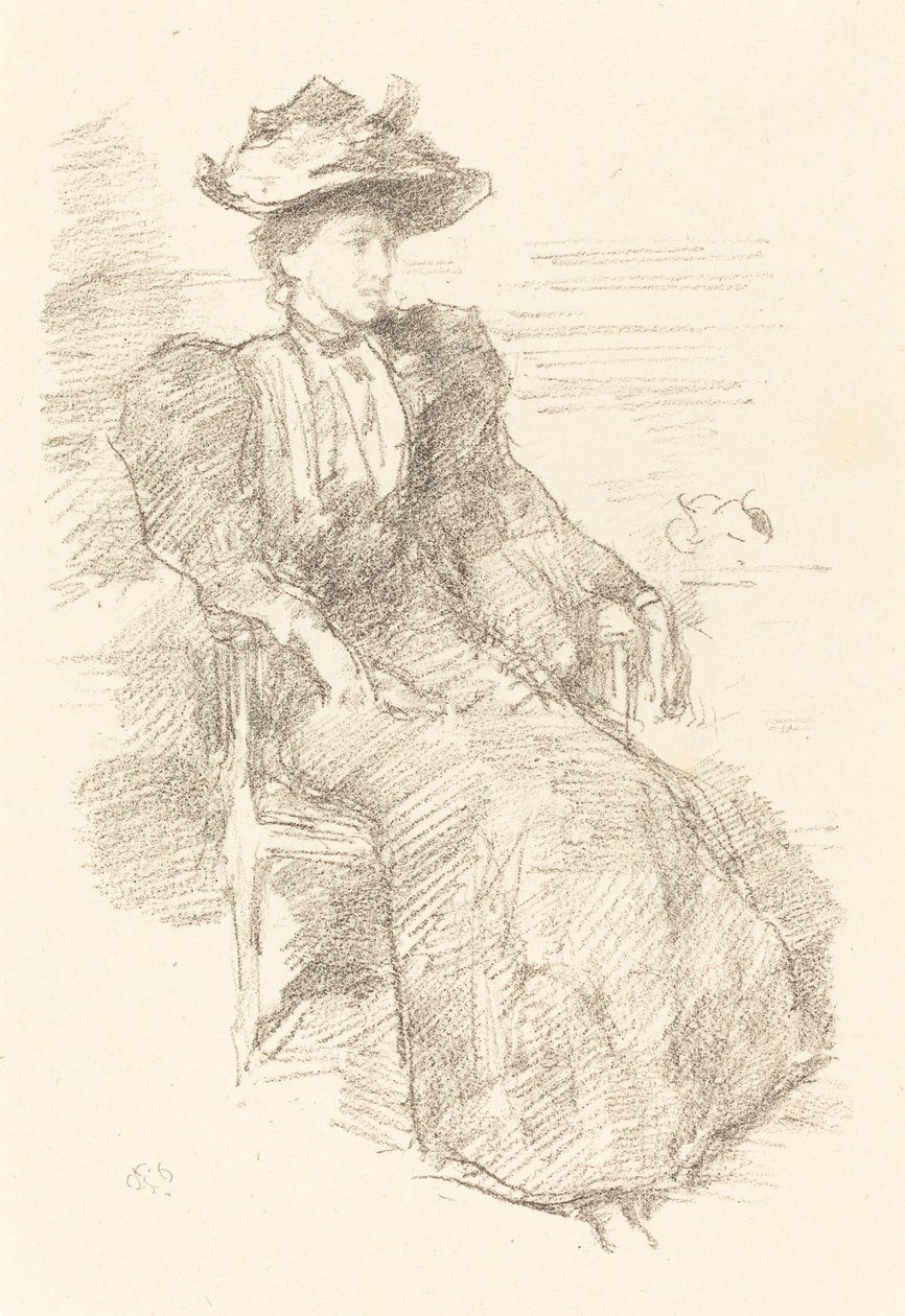 肖像画。ミルドレッド・ハウエルズ、18941896。 作： ジェームズ・アボット・マクニール・ウィスラー