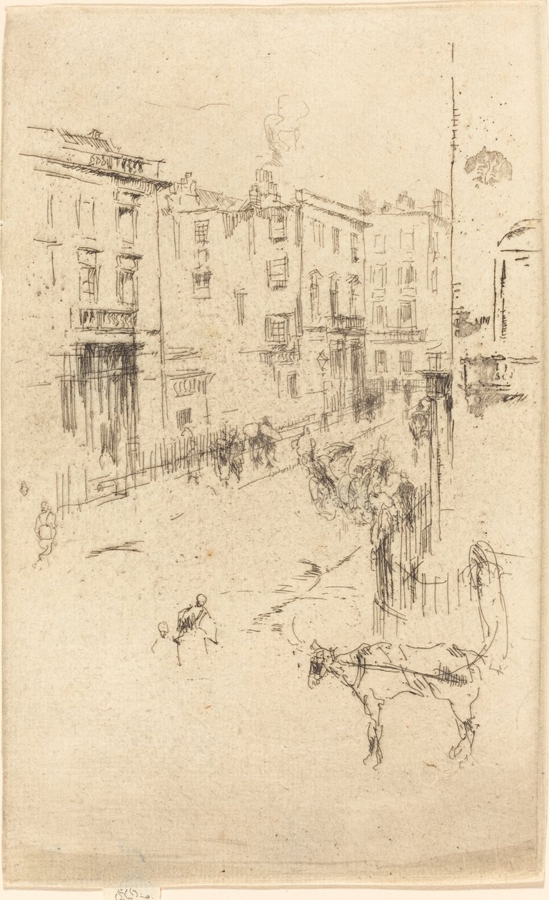 オルダニー通り、c。 18801881。 作： ジェームズ・アボット・マクニール・ウィスラー