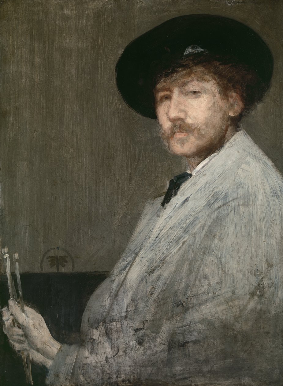 灰色の配置：画家の肖像、1872年 作： ジェームズ・アボット・マクニール・ウィスラー