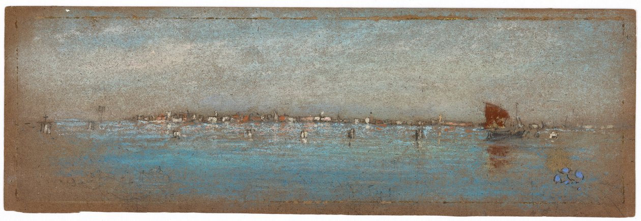 青と銀 - 島、ヴェネツィア、1879-1880。 作： ジェームズ・アボット・マクニール・ウィスラー
