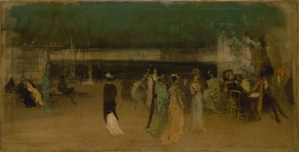 Cremorne Gardens、No. 2、c.1870-80 作： ジェームズ・アボット・マクニール・ウィスラー