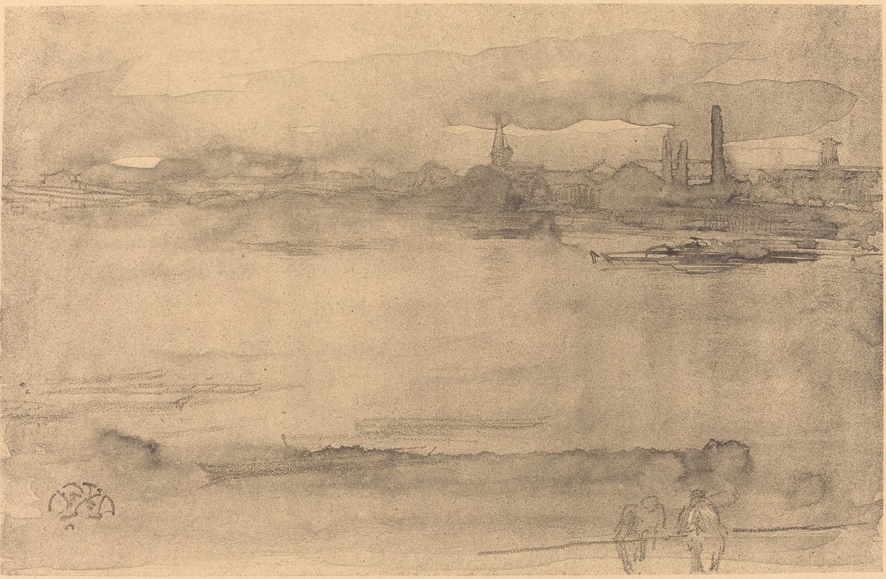 1878年の早朝。 作： ジェームズ・アボット・マクニール・ウィスラー