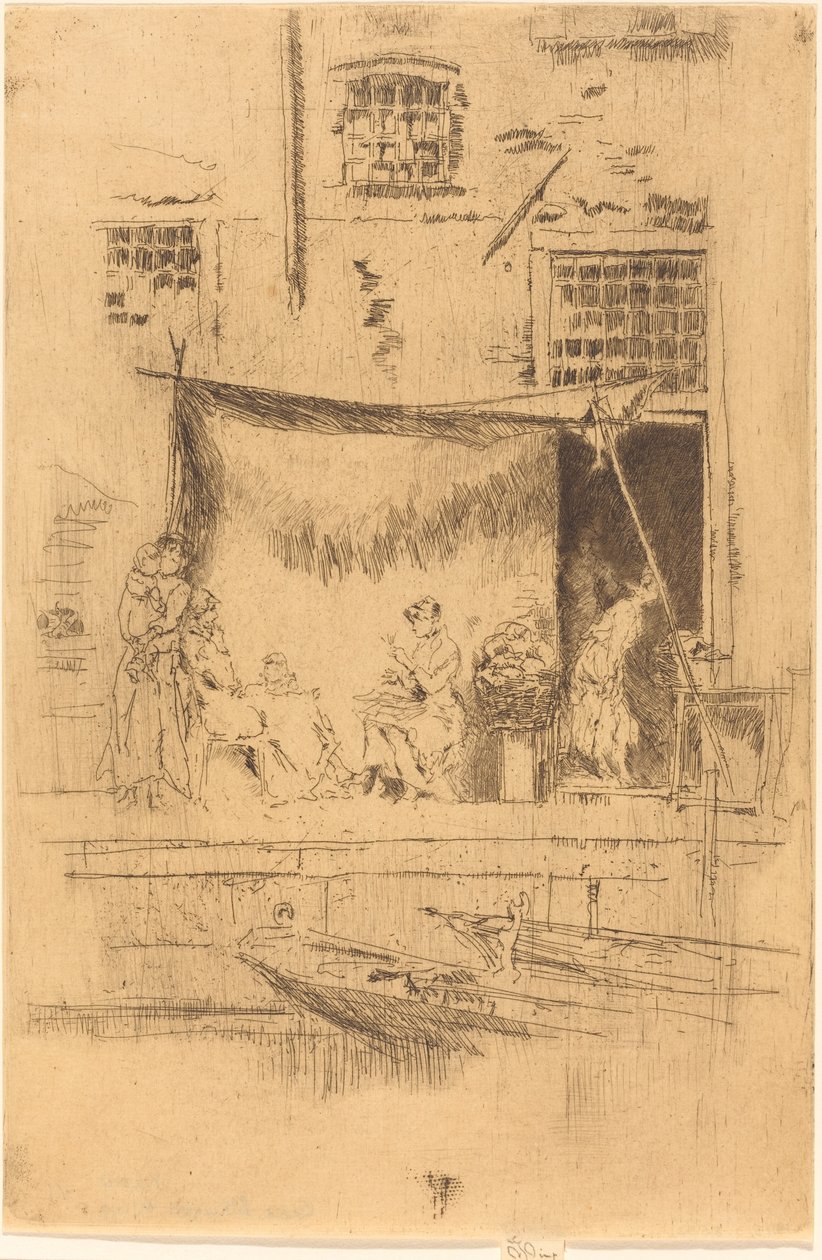 フルーツ屋台、1880年。 作： ジェームズ・アボット・マクニール・ウィスラー